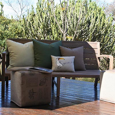 Hornbill Scatter Cushion Cover – Vibrant African Artistry