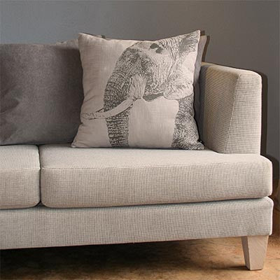 Elephant Head Scatter Cushion Cover – Bold African Elegance