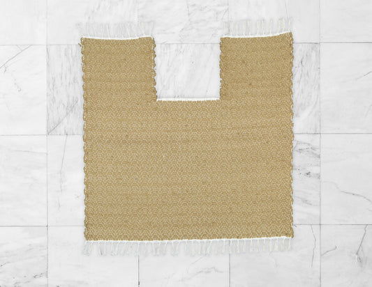 Toilet Pedestal Dhurrie Twill Jute