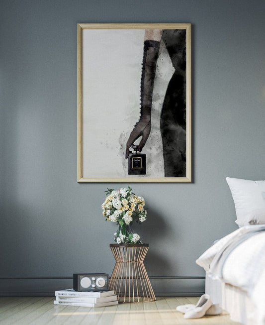 Watercolor Fashion poster | Madame Perfume N01