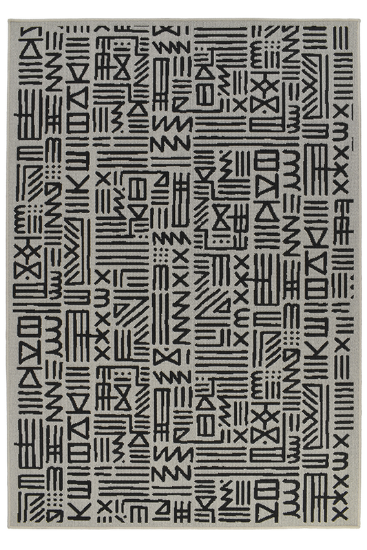 MURAL WHITE WITH BLACK