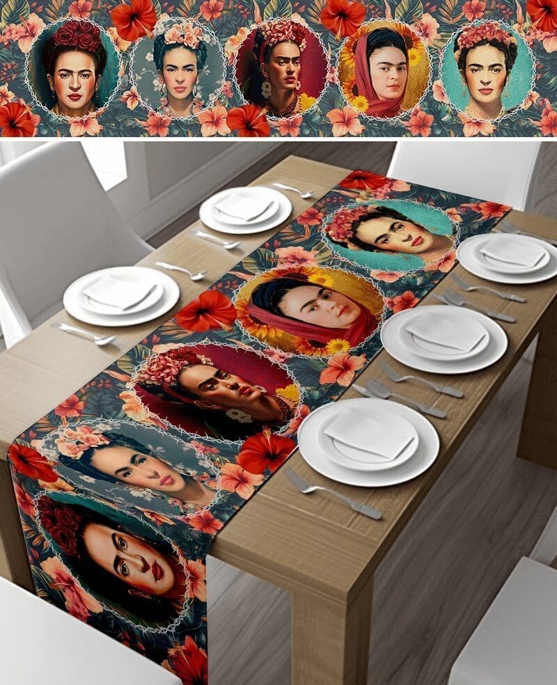 Frida Kahlo Framed Table Runner