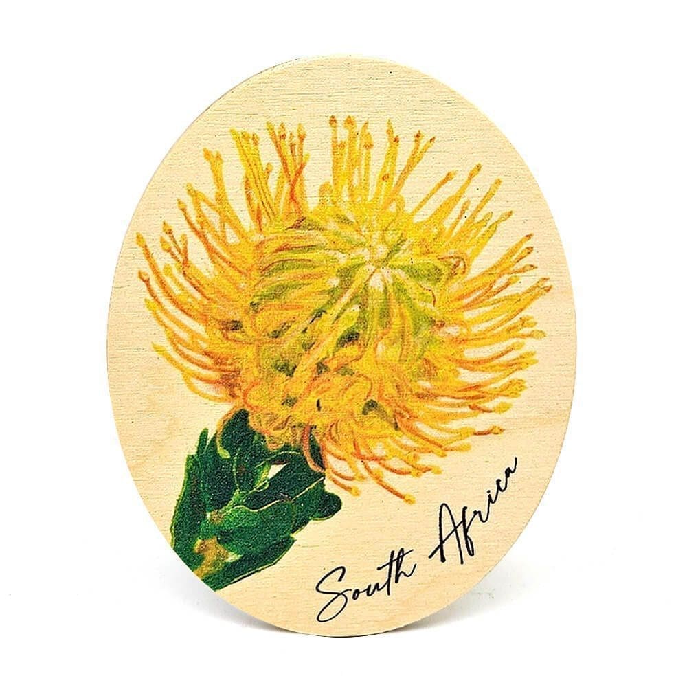Wooden African Fridge Magnets (South African Wildlife and South African Flowers)