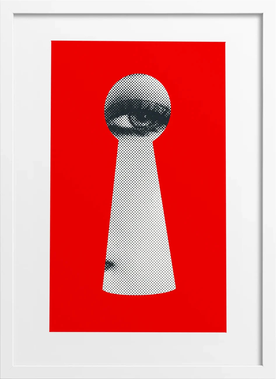 Haute Couture Illustration Keyhole Poster