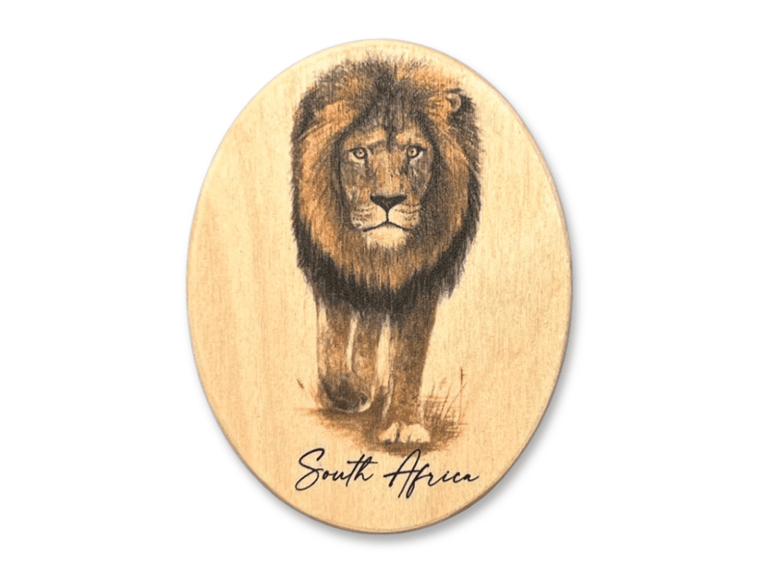 Wooden African Fridge Magnets (South African Wildlife and South African Flowers)