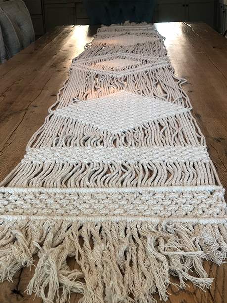Handmade Macrame Table Runner