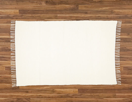 Cotton Dhurrie Tabby(smooth), Natural.