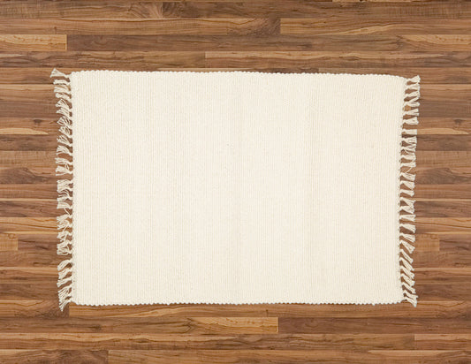 Cotton Dhurrie Tabby Bathmat.