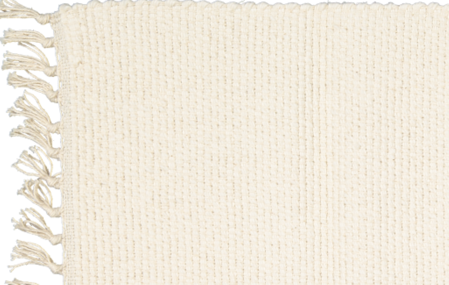 Cotton Dhurrie Tabby Bathmat.