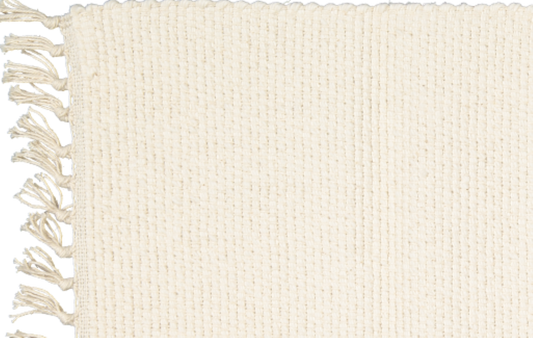 Cotton Dhurrie Tabby Bathmat.