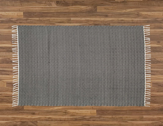 Carpet - Cotton Dhurrie Twill Charcoal