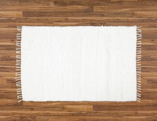 Fluffy White Rug