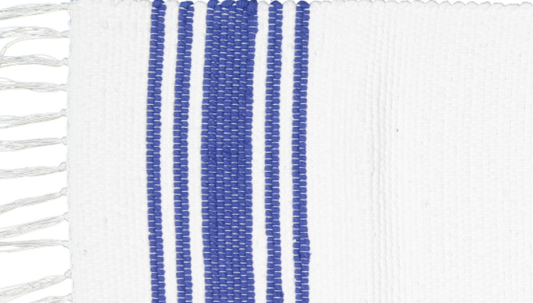 Dhurrie Tabby Rug in our Beach House Pattern