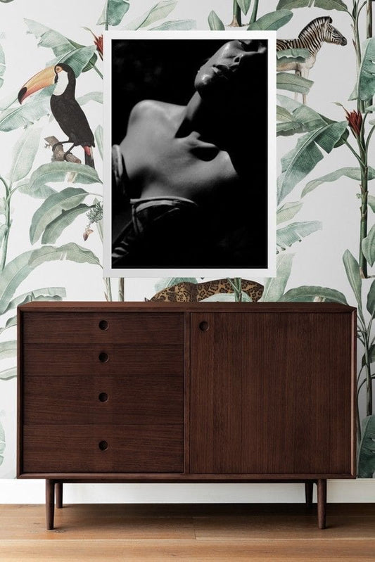 Fashion Magazine Woman Figure Poster (Black and White)