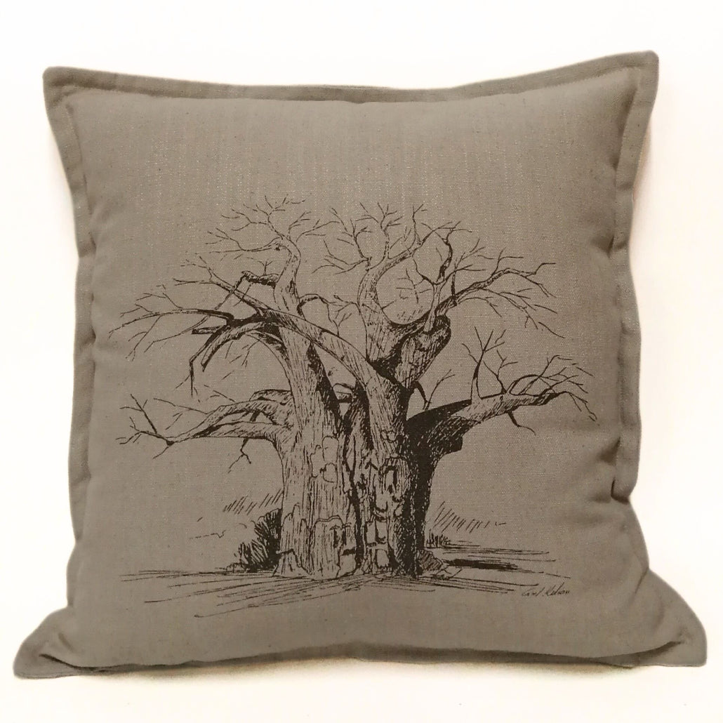 Blouberg Baobab Scatter Cushion Cover – Artistic Landmark Design