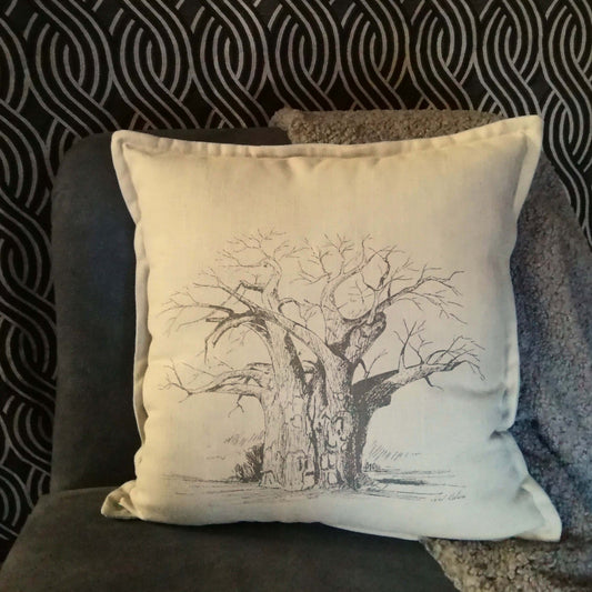 Blouberg Baobab Scatter Cushion Cover – Artistic Landmark Design