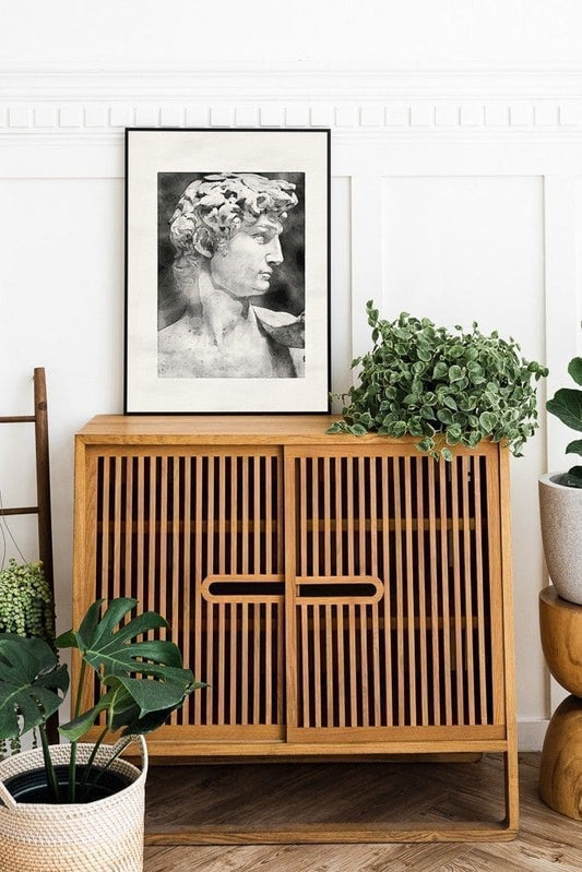 David Watercolor Statue Poster | Series N02