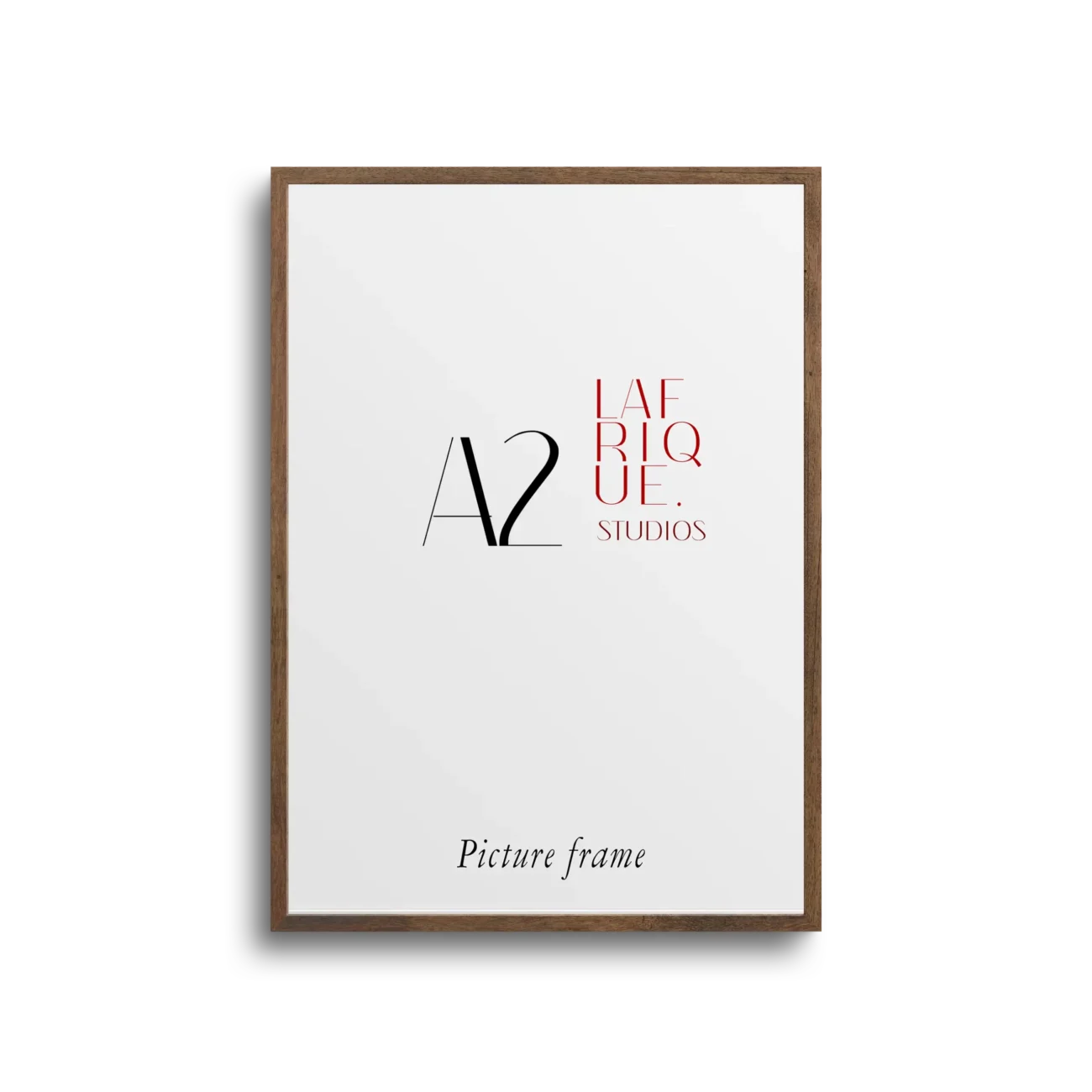 A2 Kiaat wood textured gallery frame