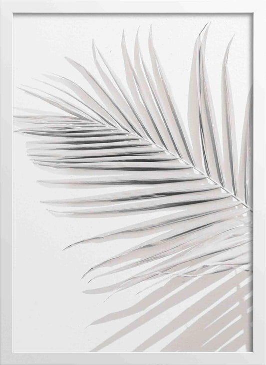 Palm Tree Leaves Soft Tones Poster