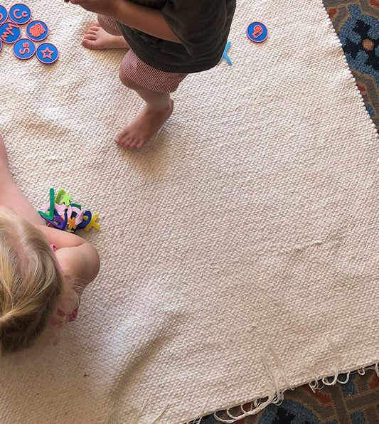 Cotton Dhurrie Tabby Rug (Smooth)
