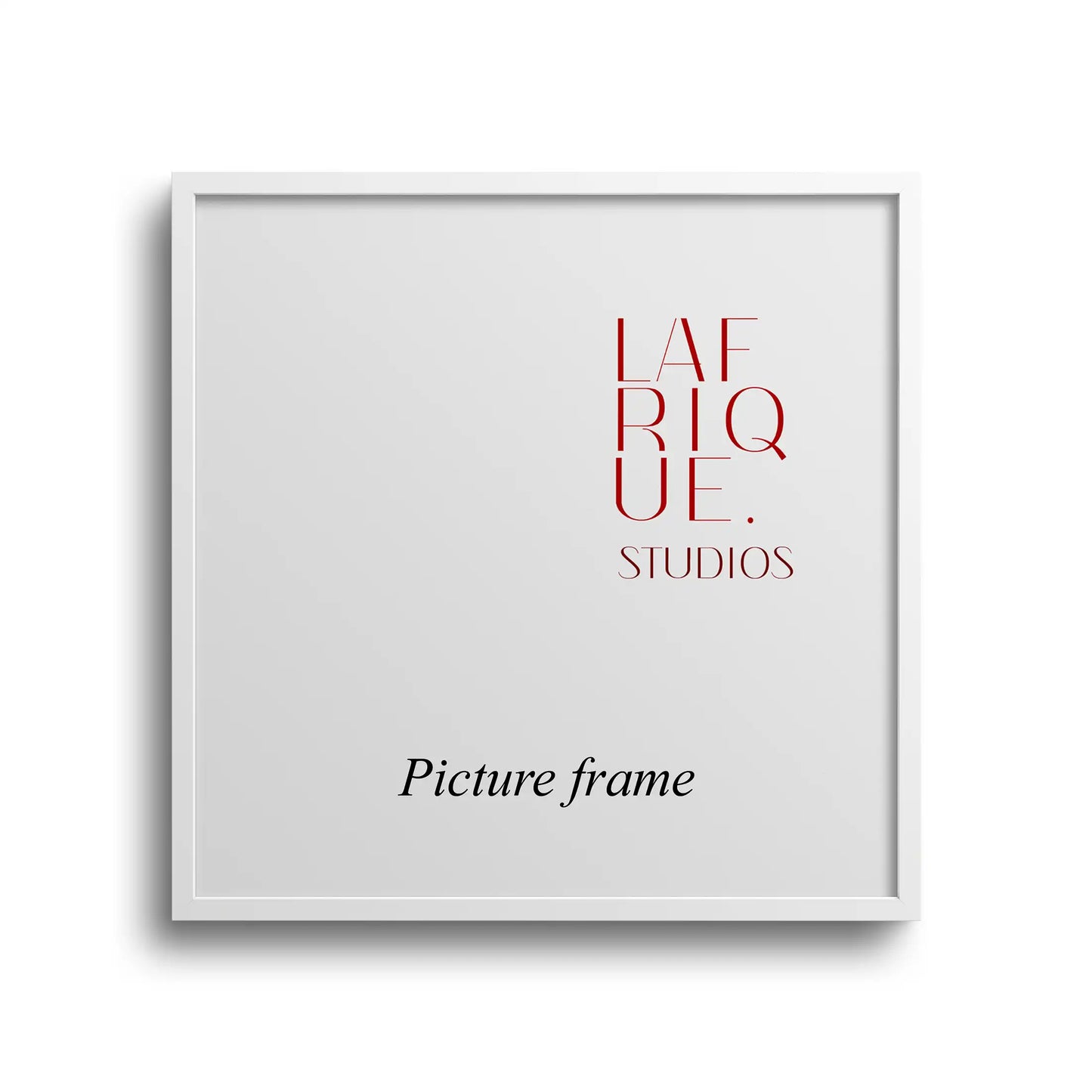 Square picture frame | White Stained