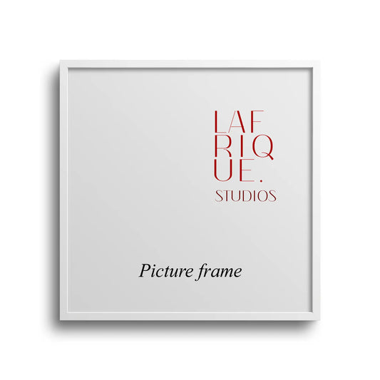 Square picture frame | White Stained