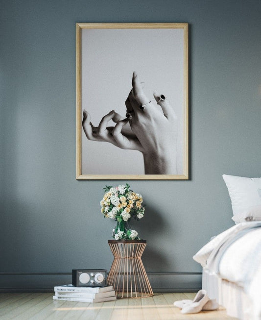 Vintage Hand Modeling Photograph Poster