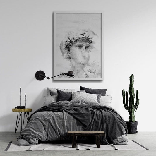 Designer Bubblegum David Statue Poster - (Watercolor)