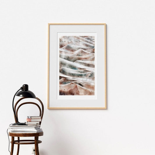 Watercolor Natural Sand Dune Poster | N01