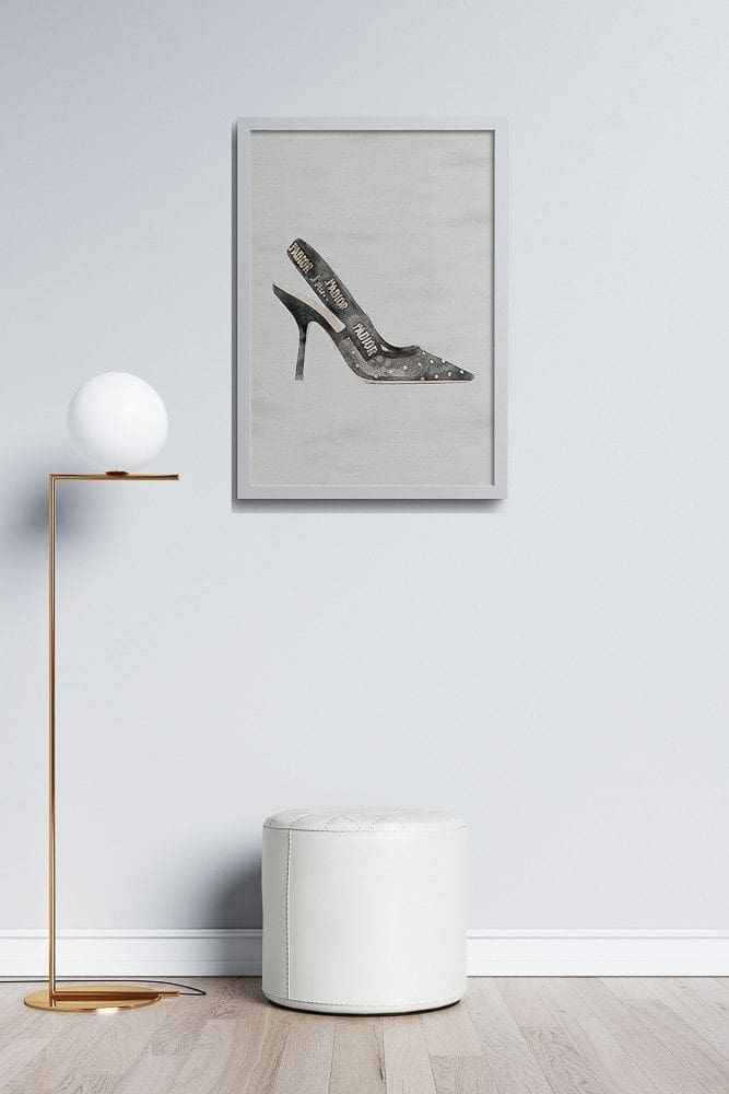Watercolor Fashion Shoes Posters (3-Options)