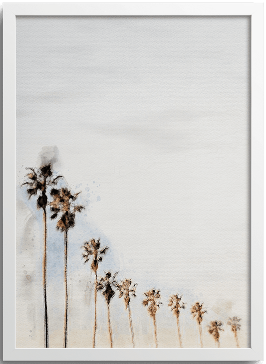 Watercolor Palm Trees Posters