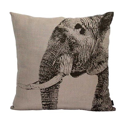 Elephant Head Scatter Cushion Cover – Bold African Elegance