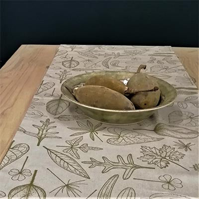 Leaves Runner – Leafgreen 220cm