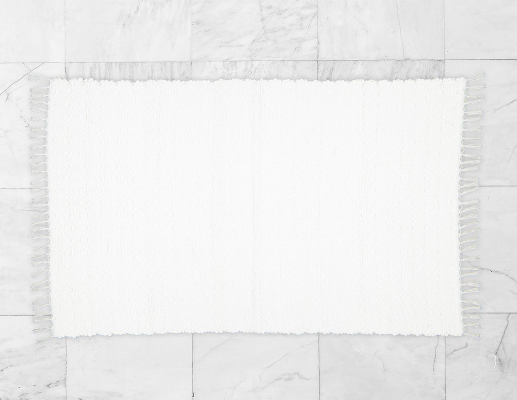 Rag rug Twill White