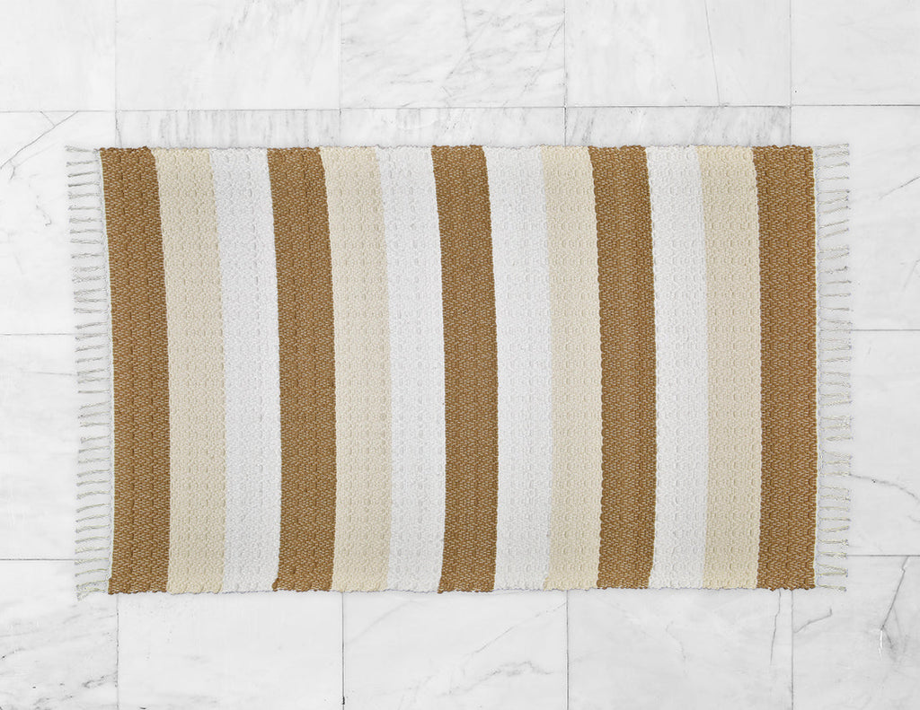 Dhurrie Twill Namib Dark Stone, Natural and White