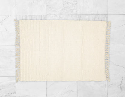 Cotton Dhurrie Tabby Bathmat.