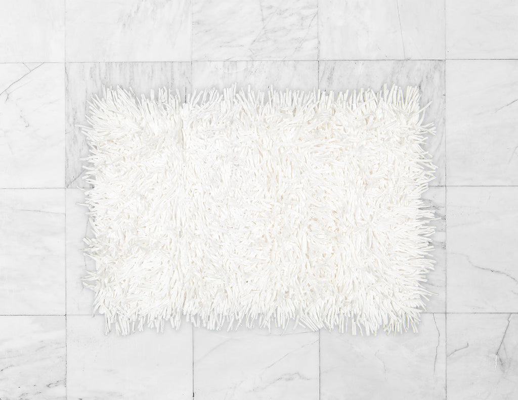 Shaggy White Rug