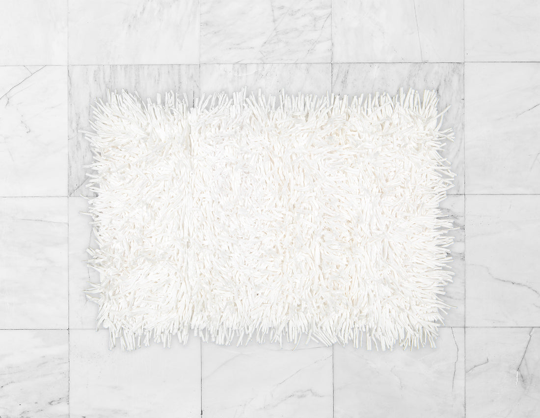 Shaggy White Rug