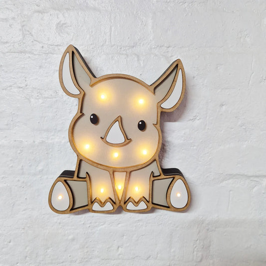 Pebbles the Rhino Nightlight