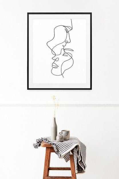 Line Drawing First Love Poster |  N02 (Illustration)