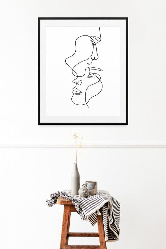 Line Drawing First Love Poster |  N02 (Illustration)