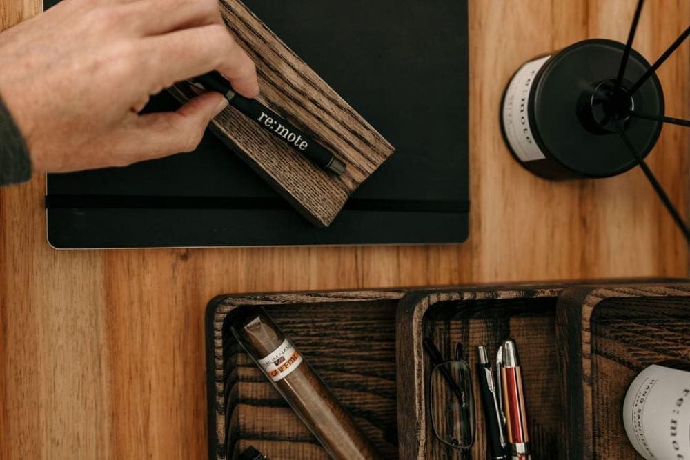 Wooden Pen Holder Re- Mote Office and Stationary Home and decor Local South Africa