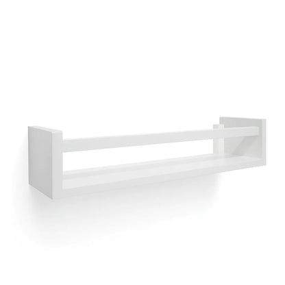 White Baby Nursery Wood Display Shelf