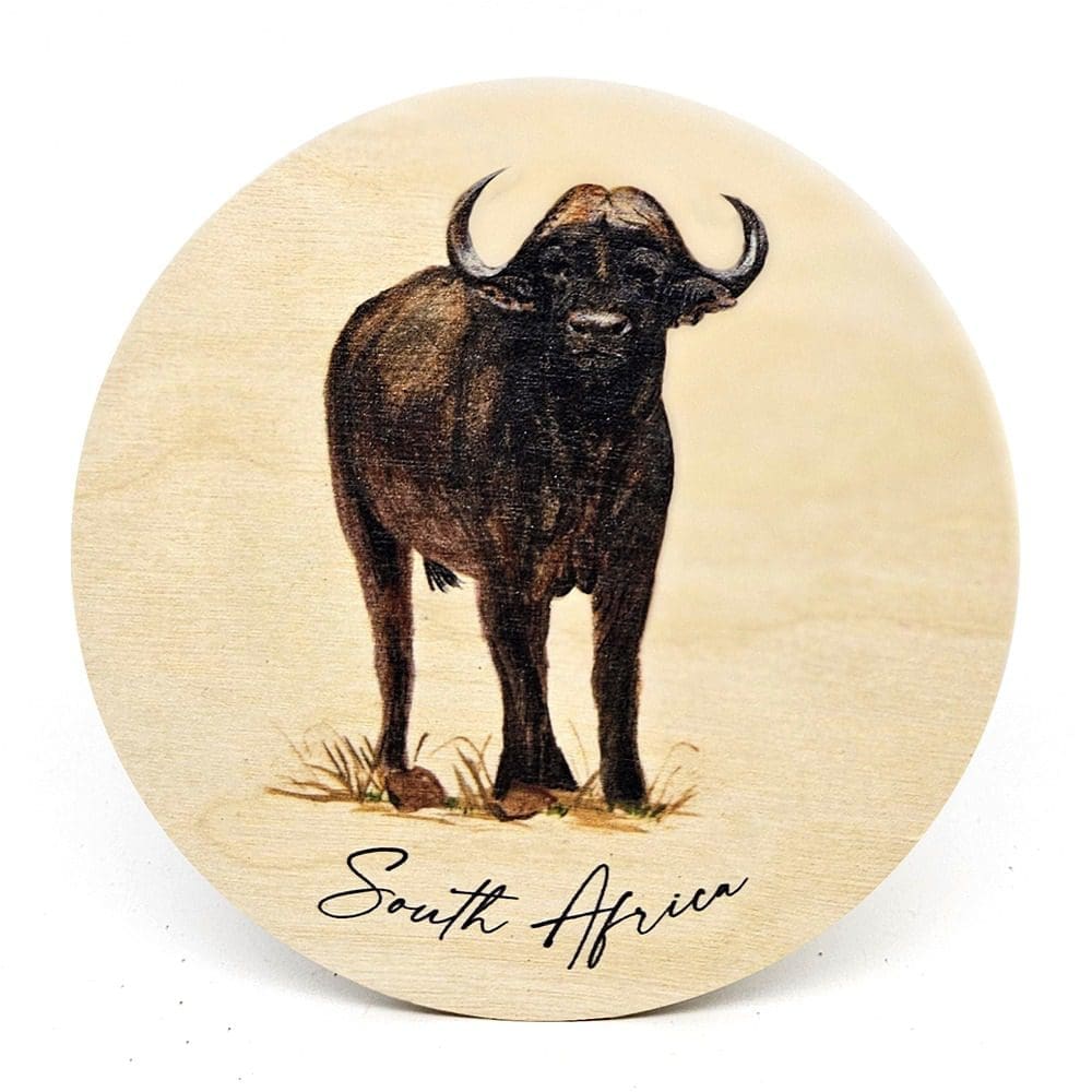 South African Wildlife Wooden Coasters