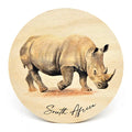 South African Wildlife Wooden Coasters