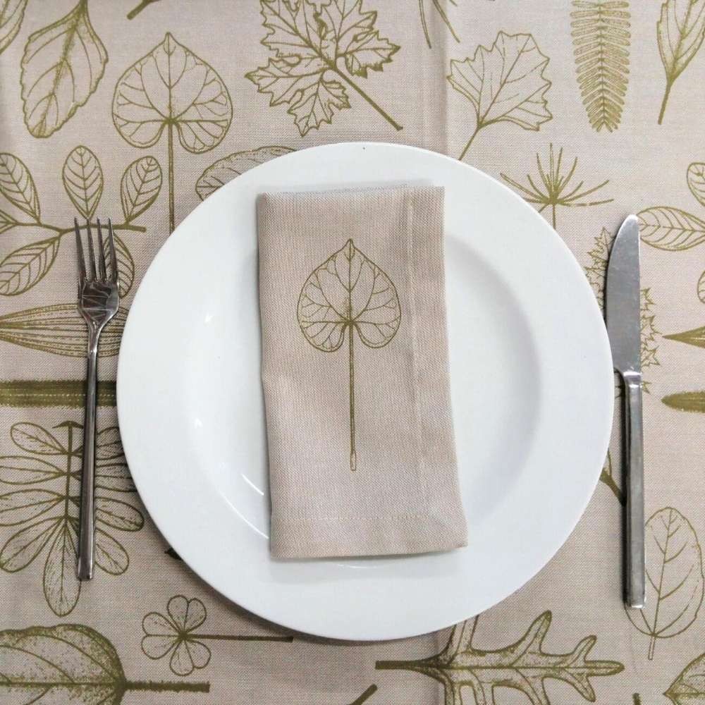 Leaves Napkins – Leafgreen (Pack of 6)