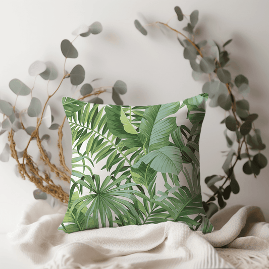 Tropical Leaves Scatter Cushion COVER