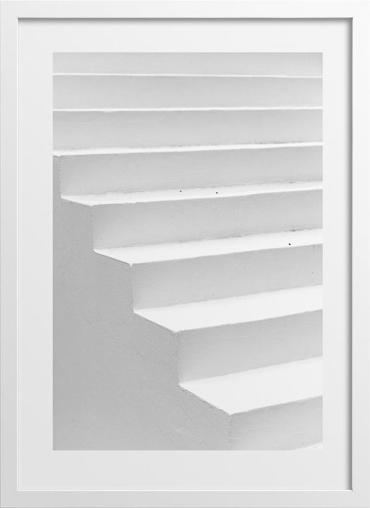 Light and shadows in abstract architecture poster