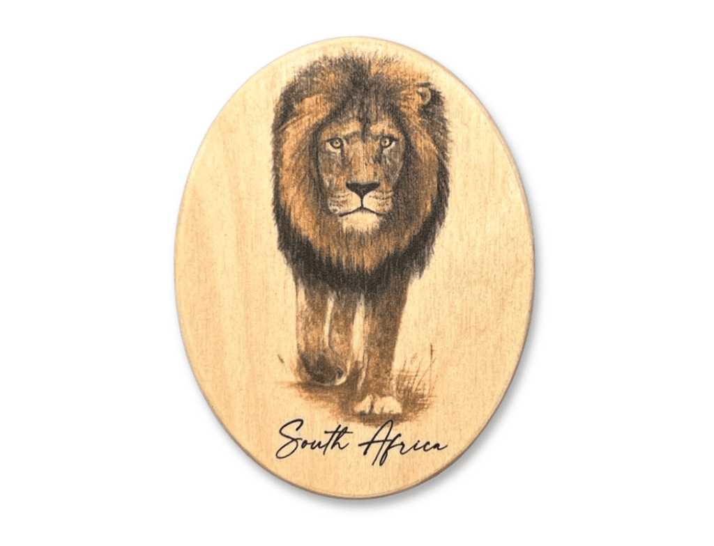 Wooden African Fridge Magnets (South African Wildlife and South African Flowers)