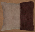Hand woven scatter cushion cover  60 x 60cm - Offset bobbles Natural